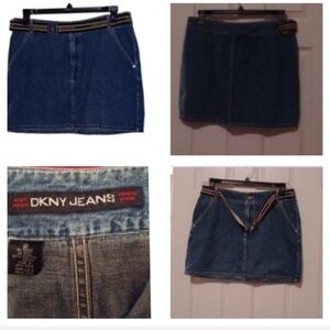 💫DKNY Denim Skirt with Belt
